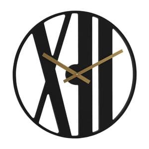 Hermle 30914-742100 50cm Round Black Wall Clock