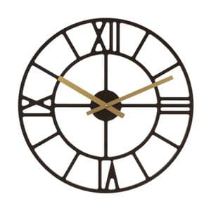 Hermle 30916-032100 50cm Round Walnut Wall Clock
