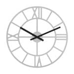 Hermle 30916-X52100 50cm Round Silver Wall Clock
