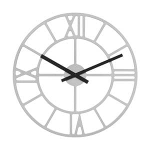 Hermle 30916-X52100 50cm Round Silver Wall Clock