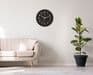 Hermle 30923-742100 Black Quartz Wall Clock 40cm