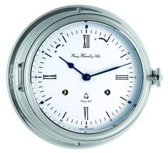 Hermle 35066-000132 Chrome Ships Bell Wall Clock