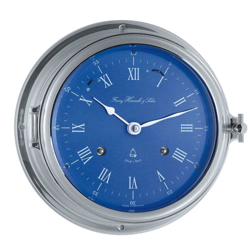 Hermle 35067000132 Chrome Ships Bell Wall Clock