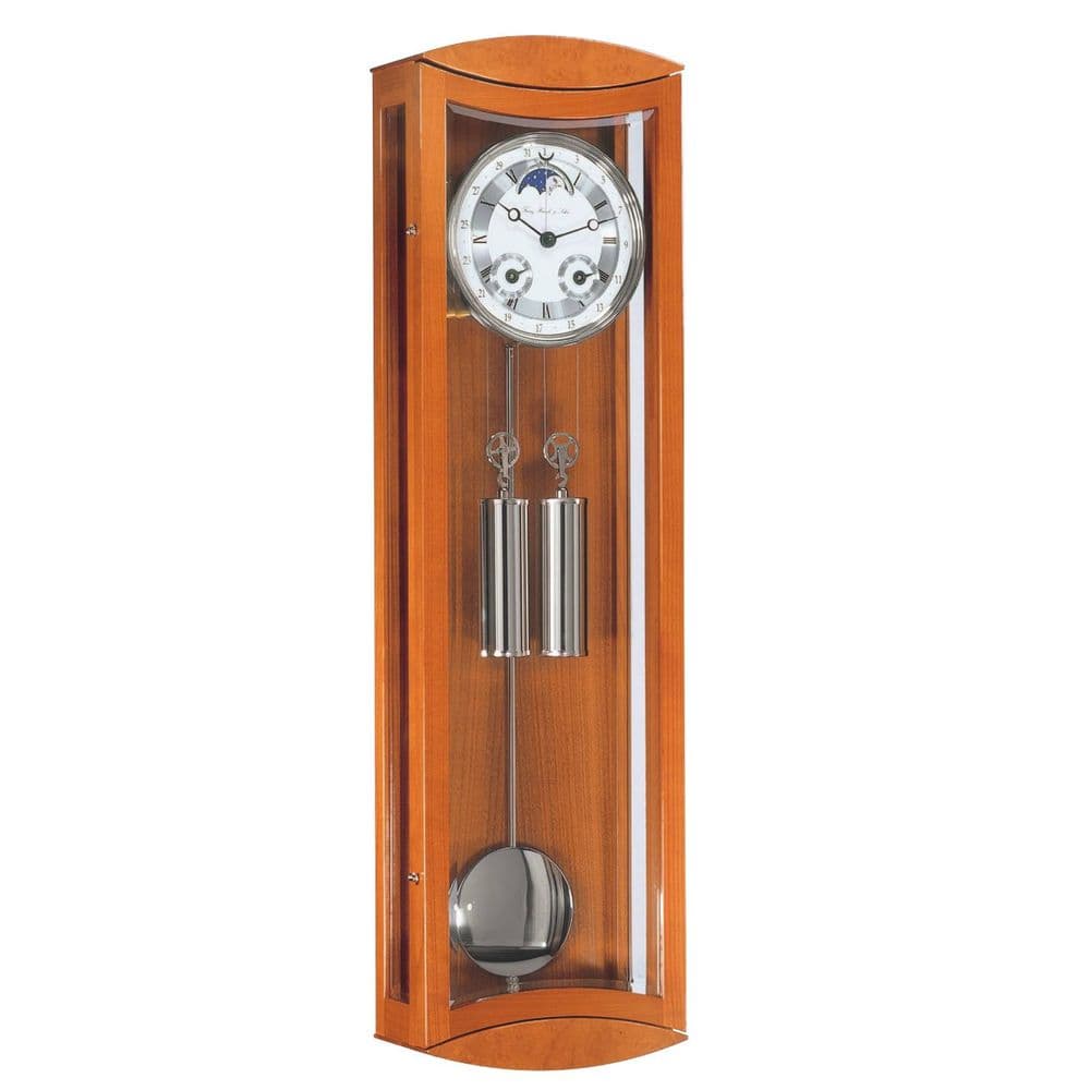 Hermle 70650160058 Cable Driven Regulator Cherrywood Wall Clock