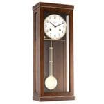 Hermle 70989-030141 Brown Walnut Keywound Striking Wall Clock