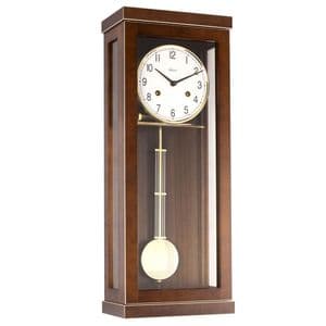 Hermle 70989-030141 Brown Walnut Keywound Striking Wall Clock
