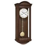 Hermle 71001-030141 Keywound Striking Walnut Wall Clock