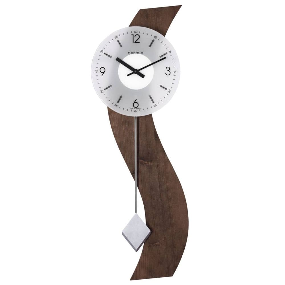 Hermle 71004-032200 Quartz Brown Walnut Wall Clock