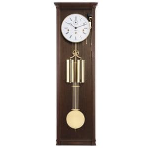 Hermle 71008-030351 Regulator Westminster Chime Walnut Wall Clock