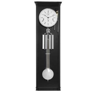 Hermle 71009-740351 Regulator Westminster Chime Black Wall Clock