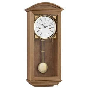 Hermle 71025-040141 Keywound Striking Oak Wall Clock
