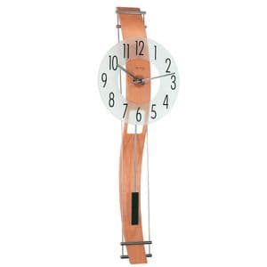 Hermle Kennington Beechwood Quartz Modern Wall Clock 70644-382200
