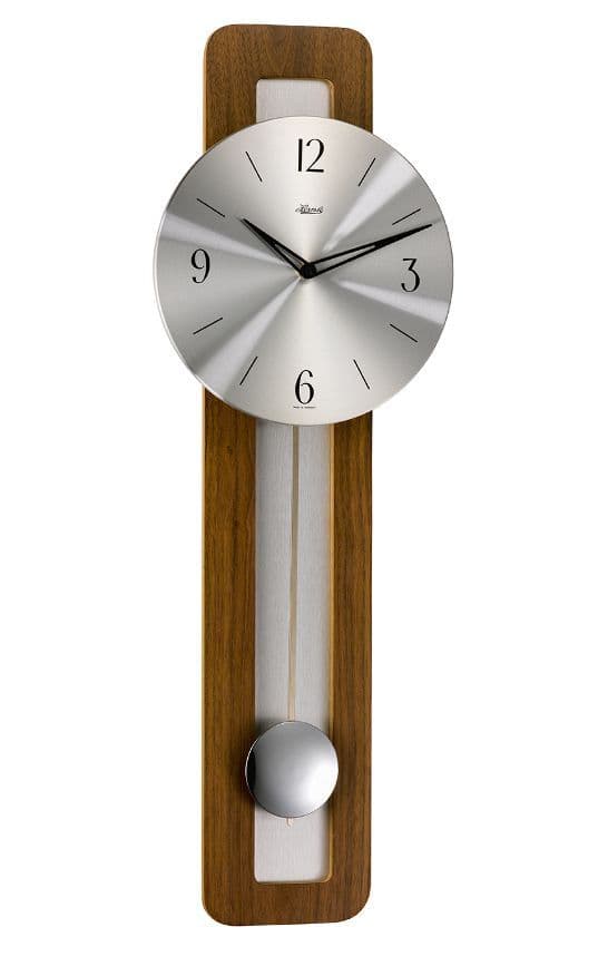 Hermle Pendulum Quartz Wall Clock in Walnut 70972-032200