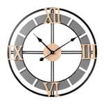 Hometime Metal and Wood Cut Out Wall Clock 60CM W7991