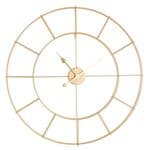 Hometime Metal Gold Skeleton Wall Clock 80CM W7688