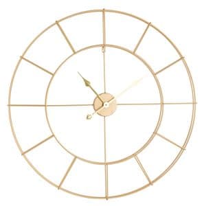 Hometime Metal Gold Skeleton Wall Clock 80CM W7688