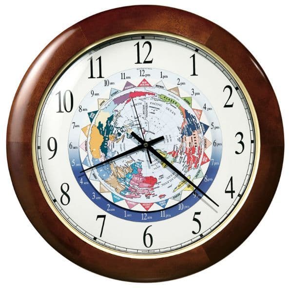 Howard Miller 625-343 World Time Gallery Wall Clock