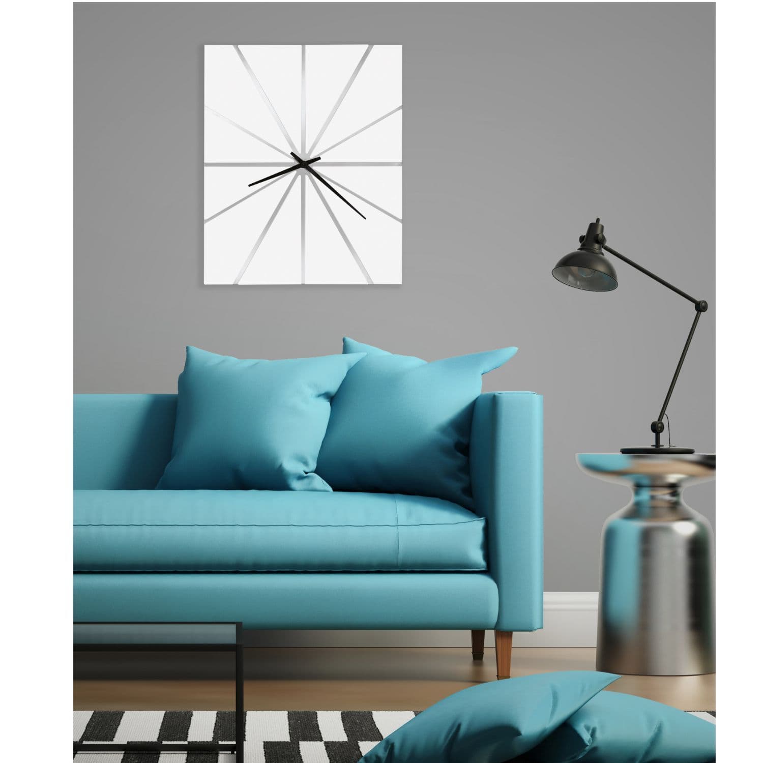 Howard Miller 625616 White Zander Wall Clock