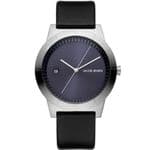 Jacob Jensen 141 Gents Blue Dial Black Leather Strap Watch JJ141