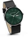 Jacob Jensen 164 Black Vegan Leather Strap Watch