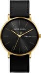 Jacob Jensen 165 Black Vegan Leather Strap Watch JJ165