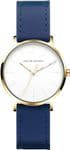 Jacob Jensen 176 Blue Vegan Leather Strap Watch JJ176