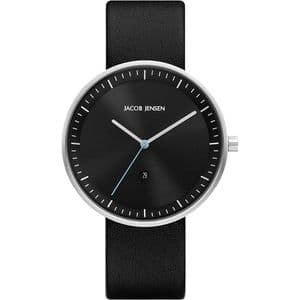 Jacob Jensen 273 Strata Gents Red Leather Strap Watch