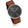 Jacob Jensen 273 Strata Gents Red Leather Strap Watch