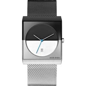 Jacob Jensen 515  Gents Square Face Black and White Watch