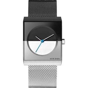 Jacob Jensen 525 Ladies Square Face Black and White Watch