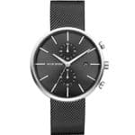 Jacob Jensen 626 Grey Dial Steel Mesh Chronograph Watch JJ626