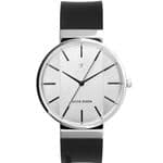Jacob Jensen 707 Gents Silver Dial Black Strap Watch JJ707