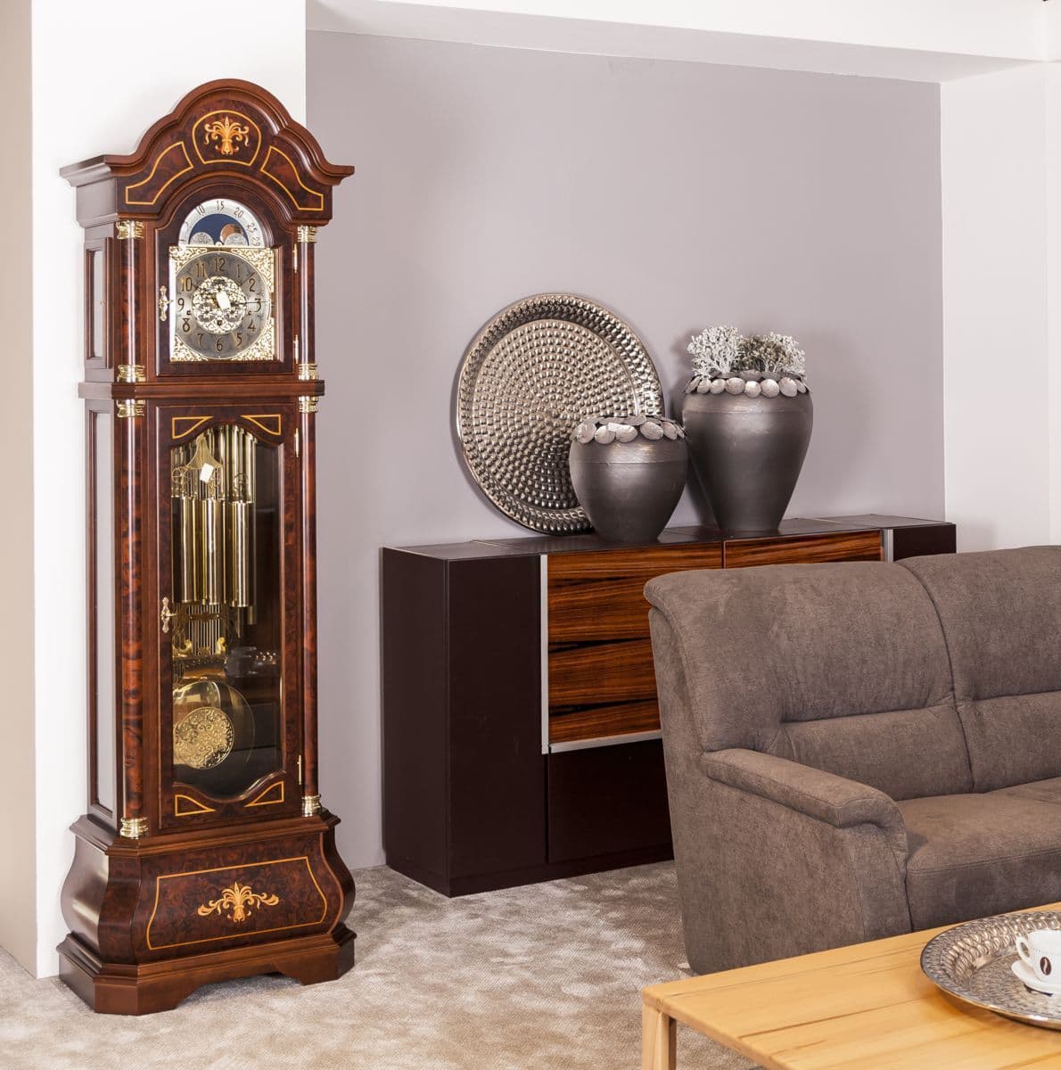 Kieninger 01388203 Triple Chime Tubular Bells Grandfather Clock