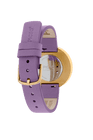 Picto 34033-6814G Gold Steel Watch Small Light Lavender Dial and Leather Strap