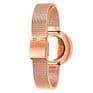 Picto 43311-1112 Rose Gold Watch Small with Black Dial Rose Gold Mesh Band