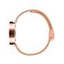 Picto 43311-1112 Rose Gold Watch Small with Black Dial Rose Gold Mesh Band