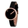Picto 43311-4112R Rose Gold Watch Small with Black Dial Black Leather Strap