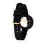 Picto 43313-0112G Black Small Watch with Black Dial Black Silicone Strap