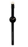 Picto 43313-4112G Black Small Watch with Black Dial Black Leather Strap