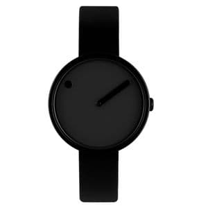 Picto 43315-0112B Black Small Watch with Black Dial Black Silicone Strap