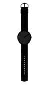 Picto 43316-0120B Black Medium Watch Black Dial Black Silicone Strap