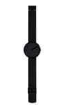 Picto 43316-1020 Black Medium Watch Black Dial Black Mesh Band