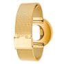 Picto 43321-0920 Gold Steel Watch Medium with White Dial Gold Mesh Band