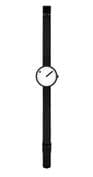 Picto 43343-1012 Black Small Watch with White Dial Black Mesh Band