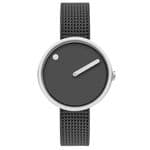 Picto 43351-1212 Steel Watch Small with Grey Dial Grey Mesh Band