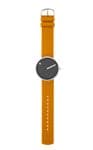 Picto 43352-0720S Watch Medium Grey Dial Mustard Yellow Silicone Strap