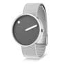 Picto 43352-0820 Steel Watch Medium with Grey Dial Steel Matt Mesh Band