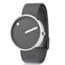 Picto 43352-1220 Steel Watch Medium with Grey Dial Grey Mesh Band