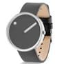 Picto 43352-6220S Steel Watch Medium with Grey Leather Strap