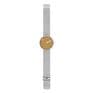 Picto 43354-0820 Steel Watch Medium Mustard Yellow Dial Matt Mesh Band